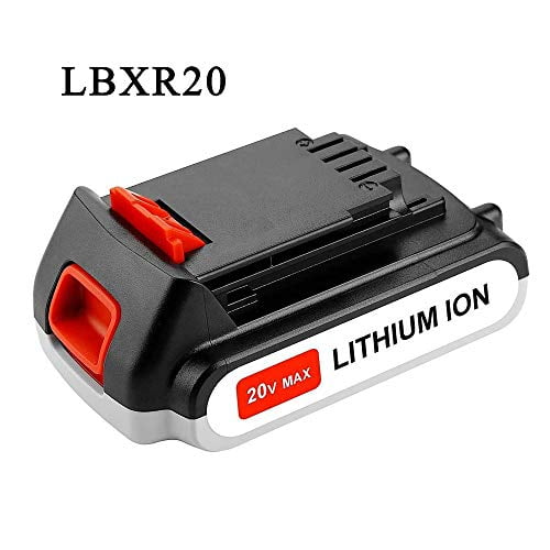 20V 2.0AH Lithium-Ion Battery for Black & Decker 20 Volt LB20 LBX20 2000mAh